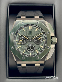 Audemars Piguet NEW 2025 Royal Oak Chroograph 43mm 26420 CE Ceramic Green Dial