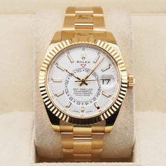 Rolex | Sky-Dweller | 326938 | Yellow gold | 42 mm | Yellow gold | White | Automatic