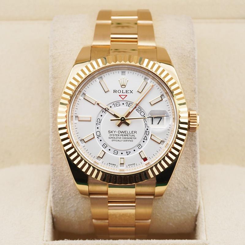 Rolex | Sky-Dweller | 326938 | Yellow gold | 42 mm | Yellow gold | White | Automatic