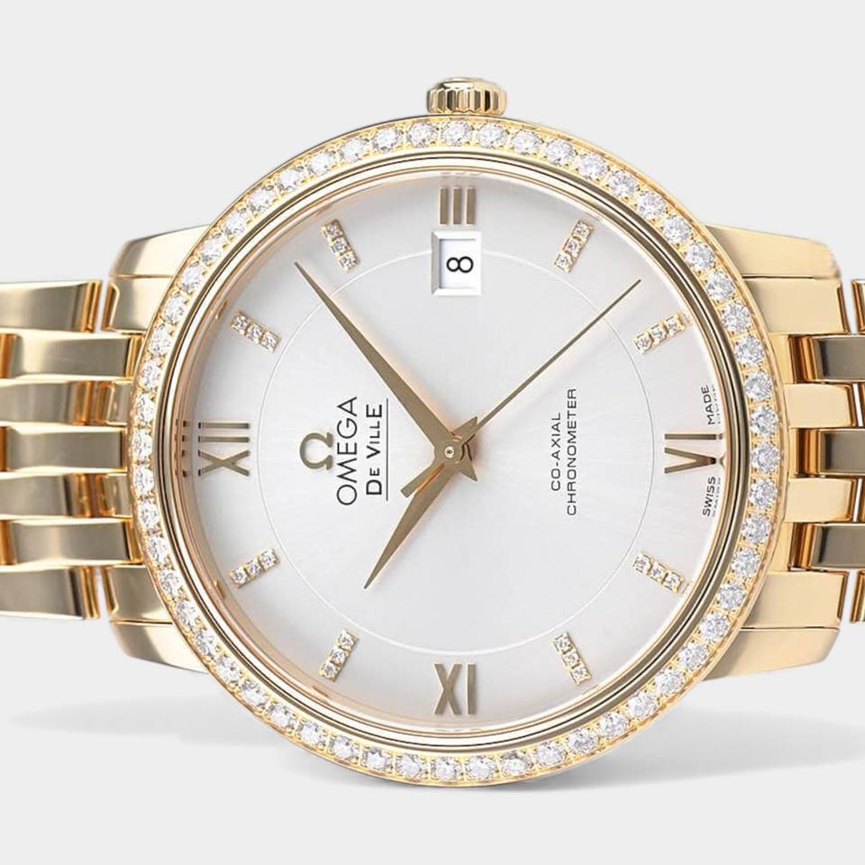 Omega De Ville Prestige Co-axial / Yellow gold / 36.8 mm / Box&Papers / 424.55.37.20.52.002