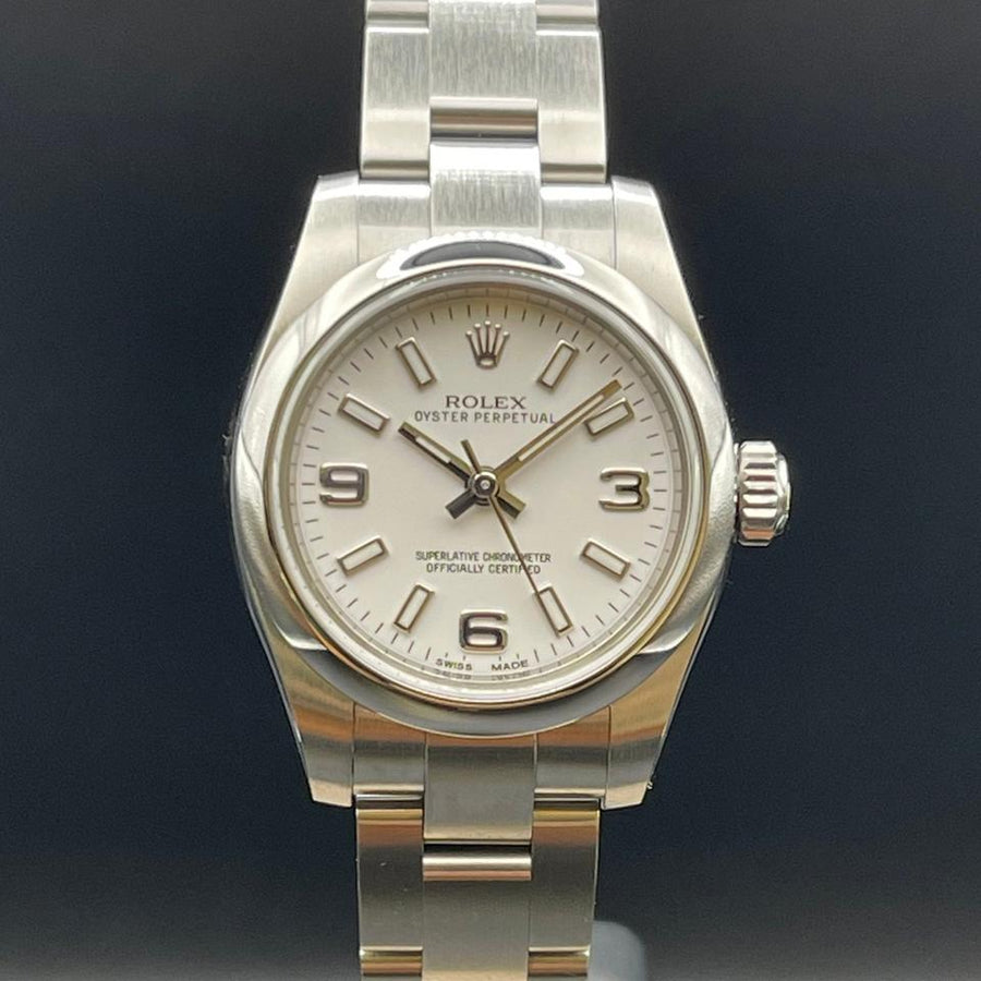 Rolex | Oyster Perpetual | 176200 | Steel | 26 x 29 mm | Steel | White | Automatic