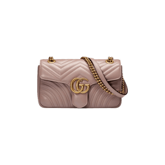 Gucci GG Marmont Matelassé Shoulder Bag Dusty Pink