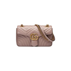 Gucci GG Marmont Matelassé Shoulder Bag Dusty Pink