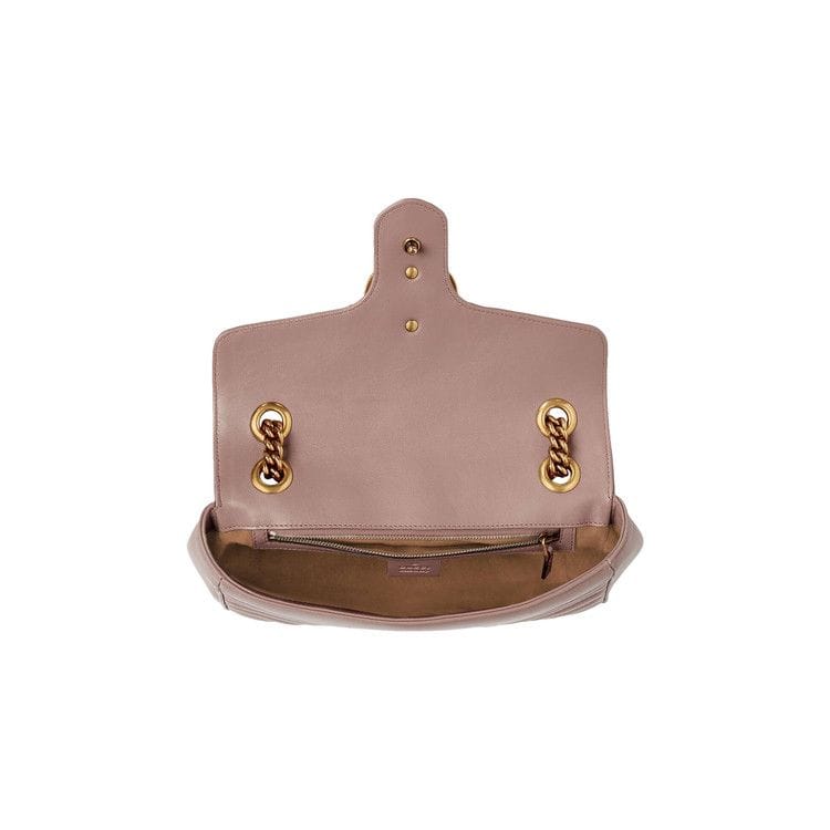 Gucci GG Marmont Matelassé Shoulder Bag Dusty Pink