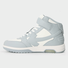 OFF WHITE Men's Out Of Office High Top Retro Sneakers 'White/Grey'