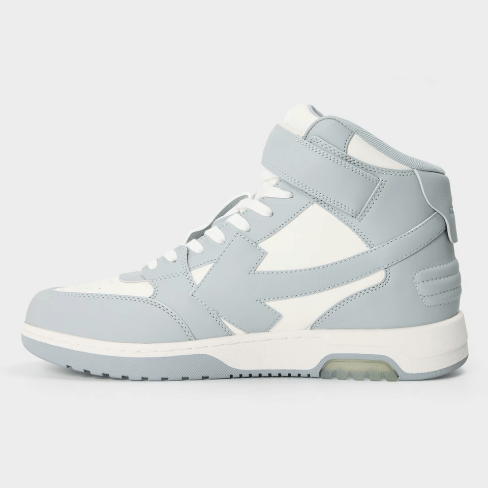 OFF WHITE Men's Out Of Office High Top Retro Sneakers 'White/Grey'