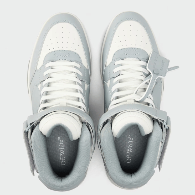 OFF WHITE Men's Out Of Office High Top Retro Sneakers 'White/Grey'