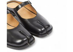 Maison Margiela Tabi City Mary Jane Mule Black Silver Buckle Womens