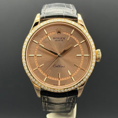 Rolex | Cellini | 50705RBR | Rose gold | 39 mm | Calf skin | Pink | Automatic