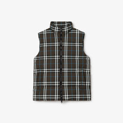 Check Puffer Gilet