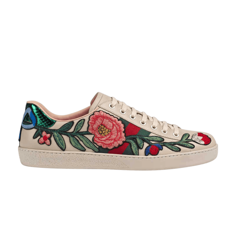 Gucci Ace Embroidered Floral