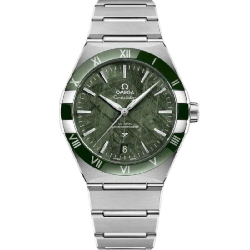 Omega Constellation Automatic Green Dial 41mm Stainless Steel 131.30.41.21.99.002 Transparent See Through Back