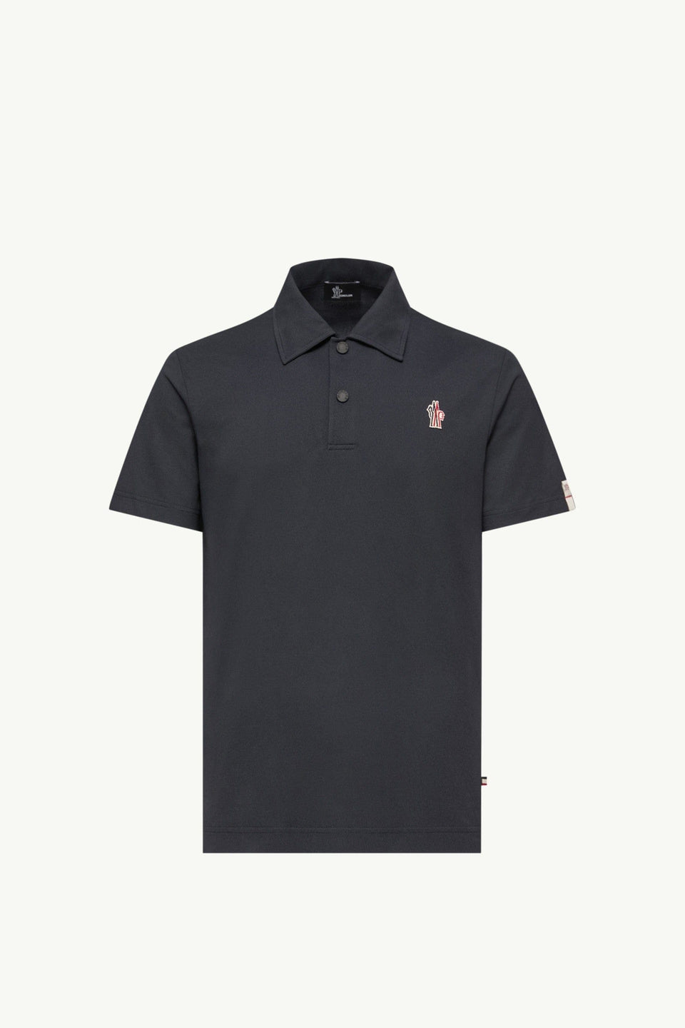 Moncler Logo Patch Polo Shirt Navy Blue Navy Blue