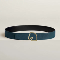 H d'Ancre belt buckle & Reversible leather strap 38 mm
