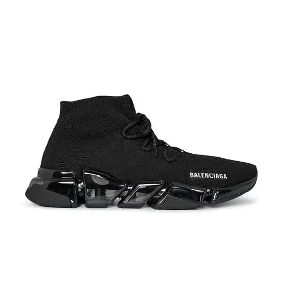 Balenciaga Speed 2.0 Clear Sole Lace-Up Sneakers