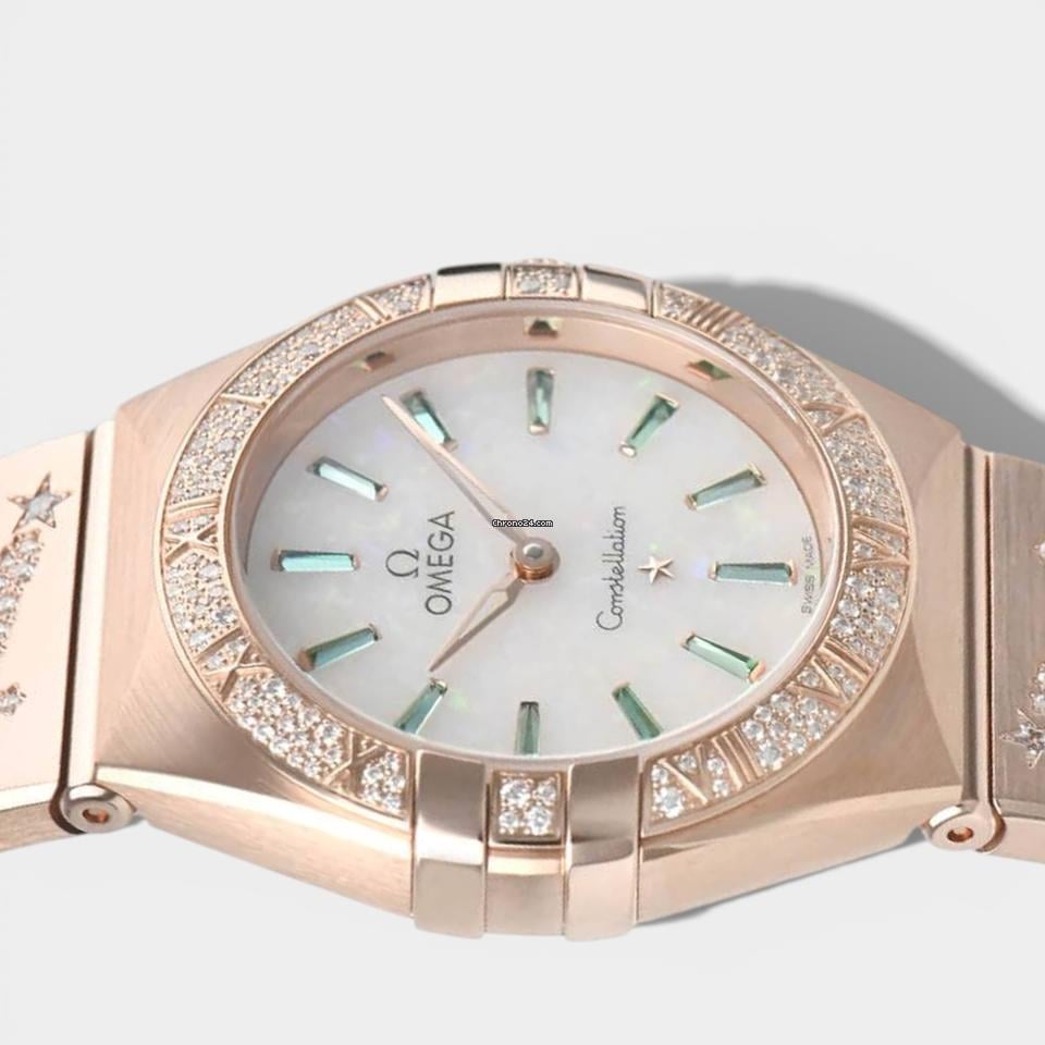 Omega Constellation Diamond&Emerald / Rose gold / 28 mm / 131.55.28.60.99.004