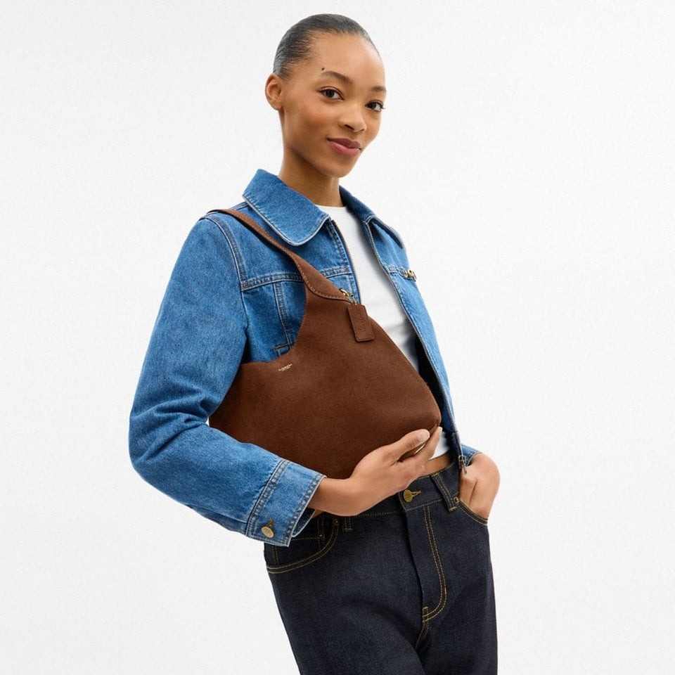 Coach Brooklyn Shoulder Bag 28 Brass Warm Brown