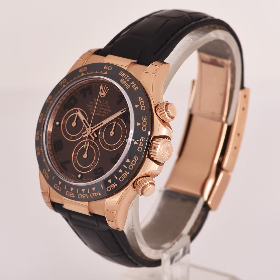 Rolex | Daytona | 116515ln | Rose gold | 40 mm | Leather | Brown | Automatic