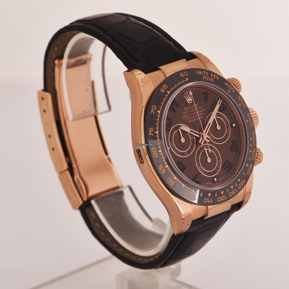 Rolex | Daytona | 116515ln | Rose gold | 40 mm | Leather | Brown | Automatic