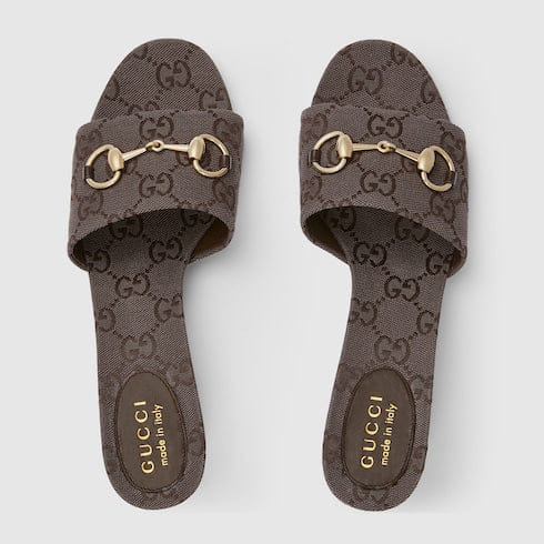 Women's slide sandal with Horsebit