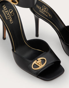 V-Logo Locker Calfskin Sandal