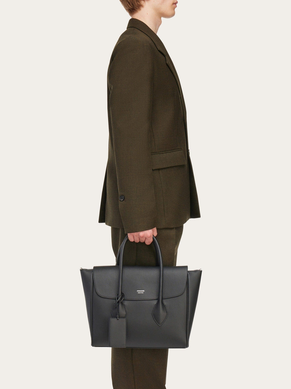 East-West briefcase