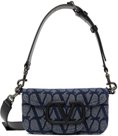 Navy Mini Toile Iconographe Locò Bag