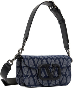 Navy Mini Toile Iconographe Locò Bag