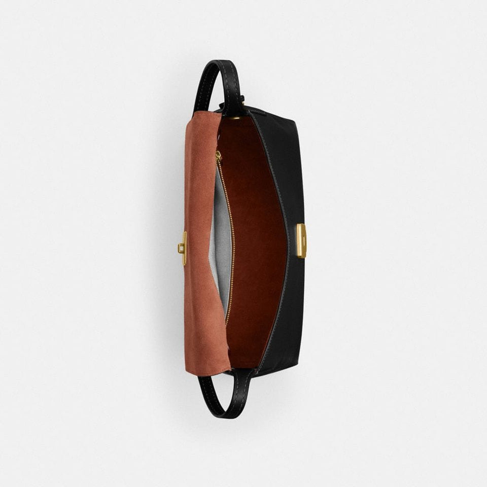 Coach Chelsea Shoulder Bag 30 Brass Black