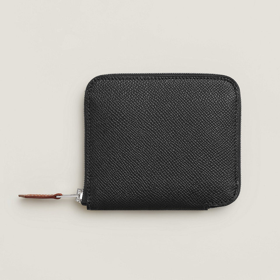 Hermes Silk'In Compact Wallet Noir