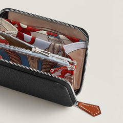Hermes Silk'In Compact Wallet Noir