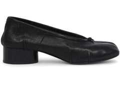 Maison Margiela Tabi New Ballerina Artisanal Vintage Effect Black Womens