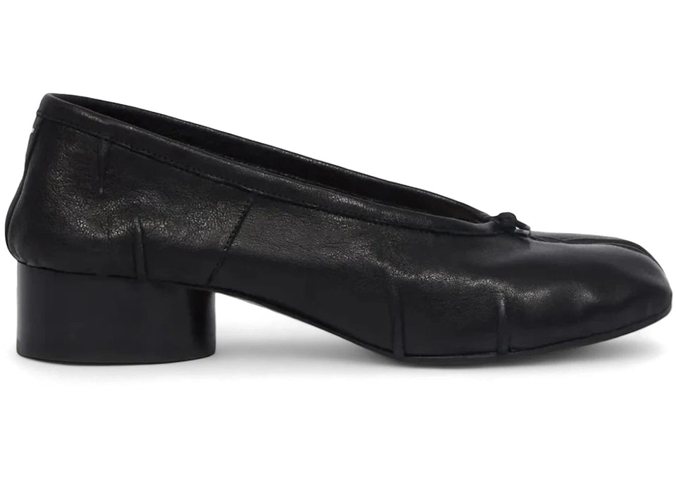 Maison Margiela Tabi New Ballerina Artisanal Vintage Effect Black Womens