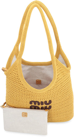 Miu Miu IVY crochet bag tote