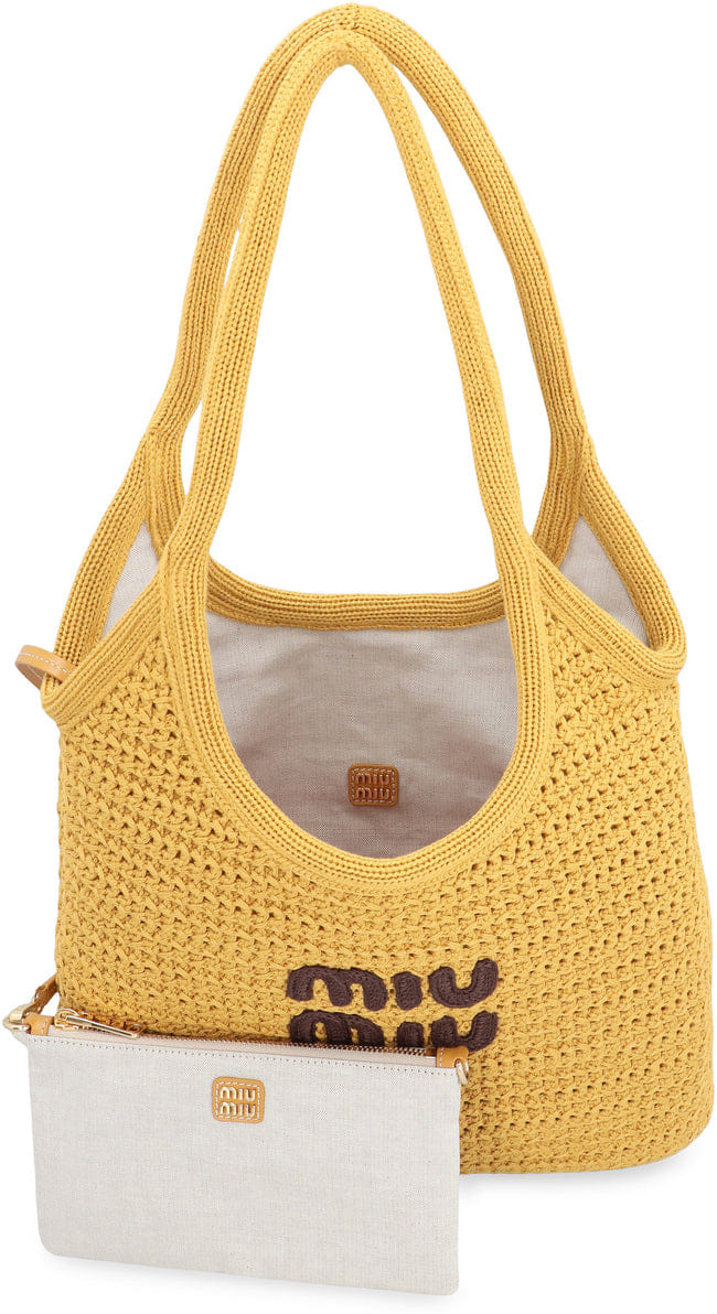 Miu Miu IVY crochet bag tote