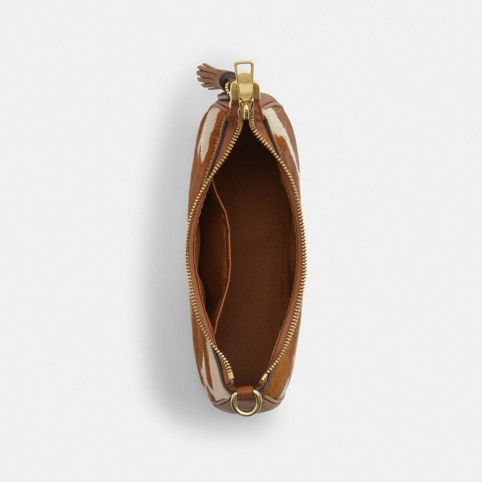 Teri Shoulder Bag In Haircalf With Cow Print