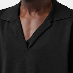 Knitted Short-Sleeve Polo Shirt