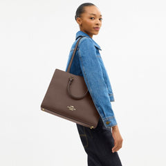 Coach Maggie Tote Bag Gold Dark Stone