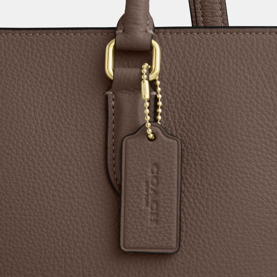 Coach Maggie Tote Bag Gold Dark Stone