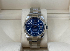 Rolex | Sky-Dweller | 326934 | White gold | 36 mm | Steel | Blue | Automatic