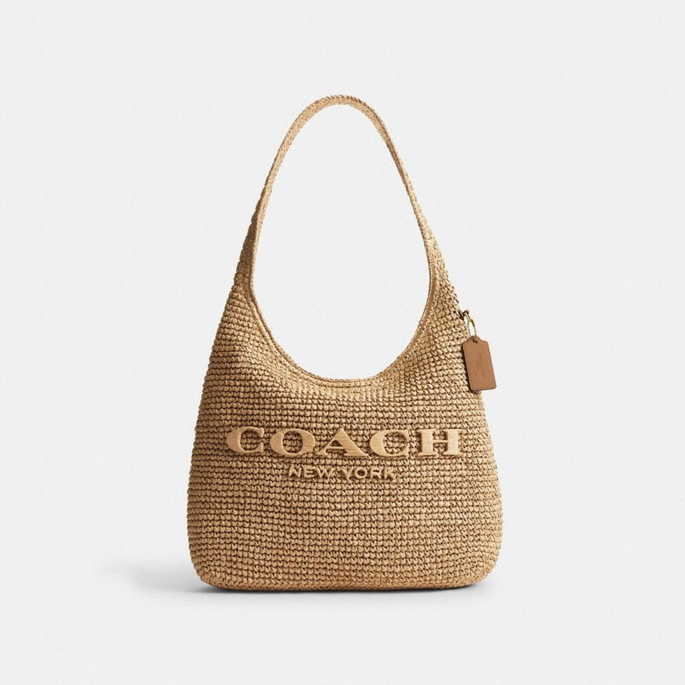 Coach Brooklyn Shoulder Bag 34 Brass Natural