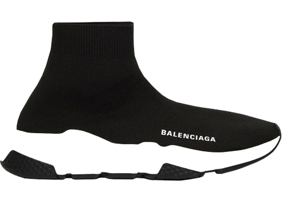 Balenciaga Speed Sneaker Black White Sole Womens