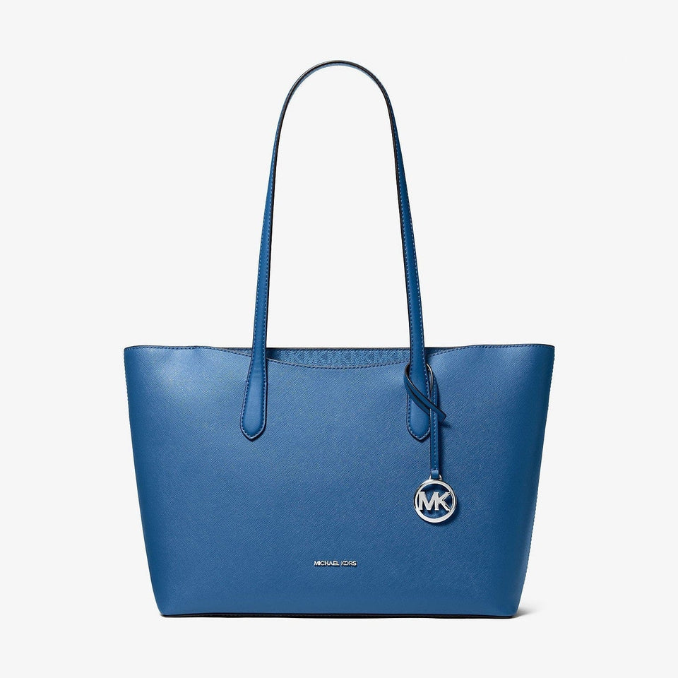 Michael Kors Arden Large Top-Zip Tote Bag Galaxy Blue