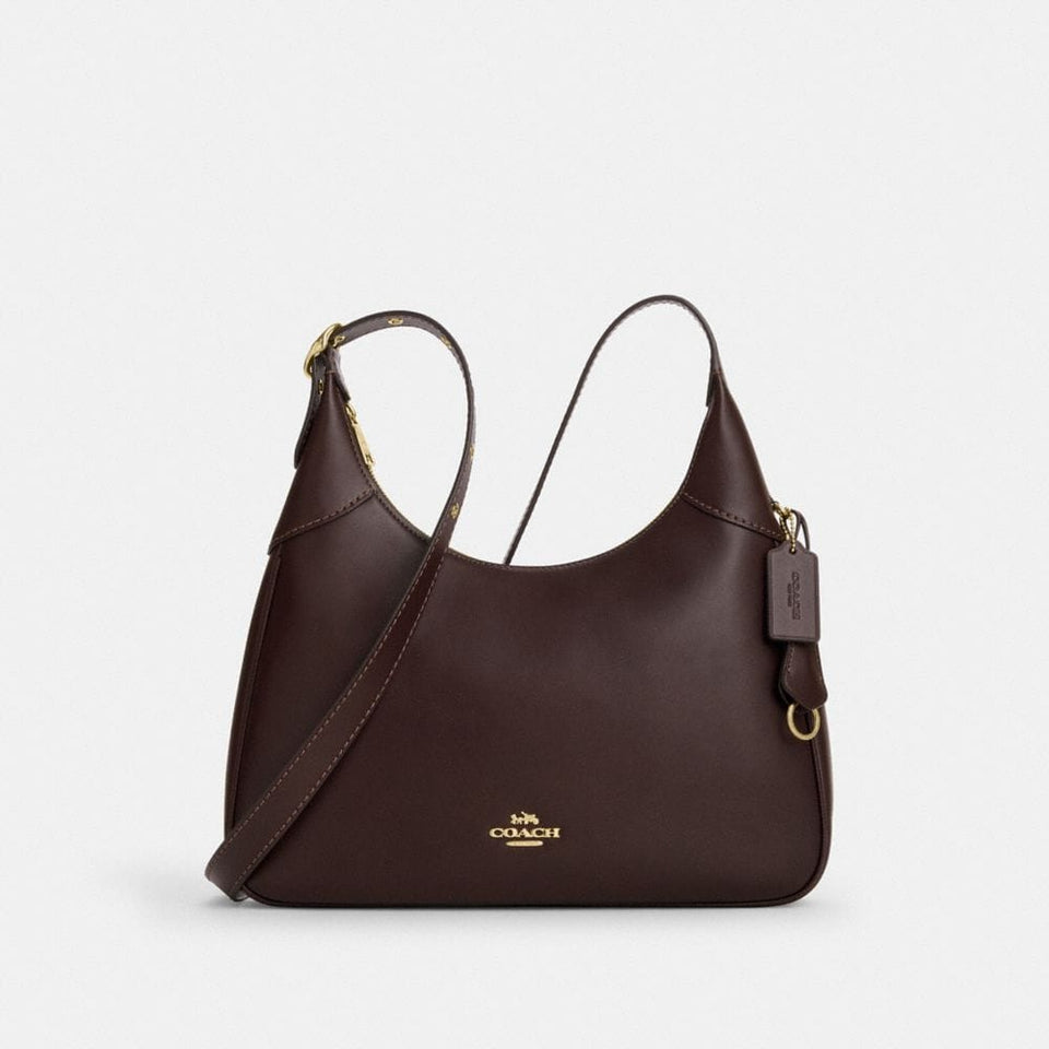Coach Ella Shoulder Bag Gold Espresso