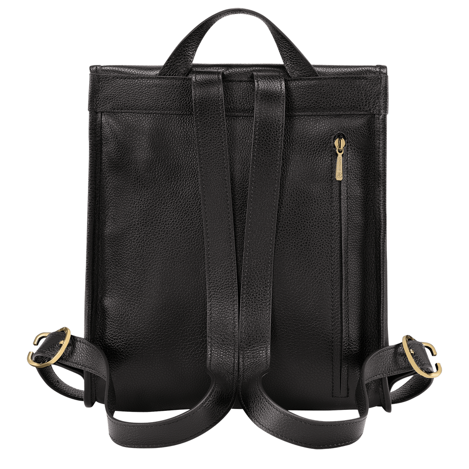 Longchamp Le Foulonné M Backpack Black