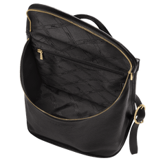 Longchamp Le Foulonné M Backpack Black