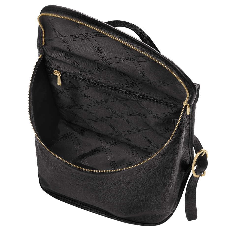 Longchamp Le Foulonné M Backpack Black