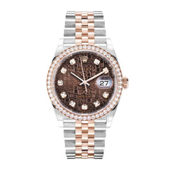 Rolex | Datejust | 126281RBR | Steel | 36 mm | Gold/Steel | Brown | Automatic