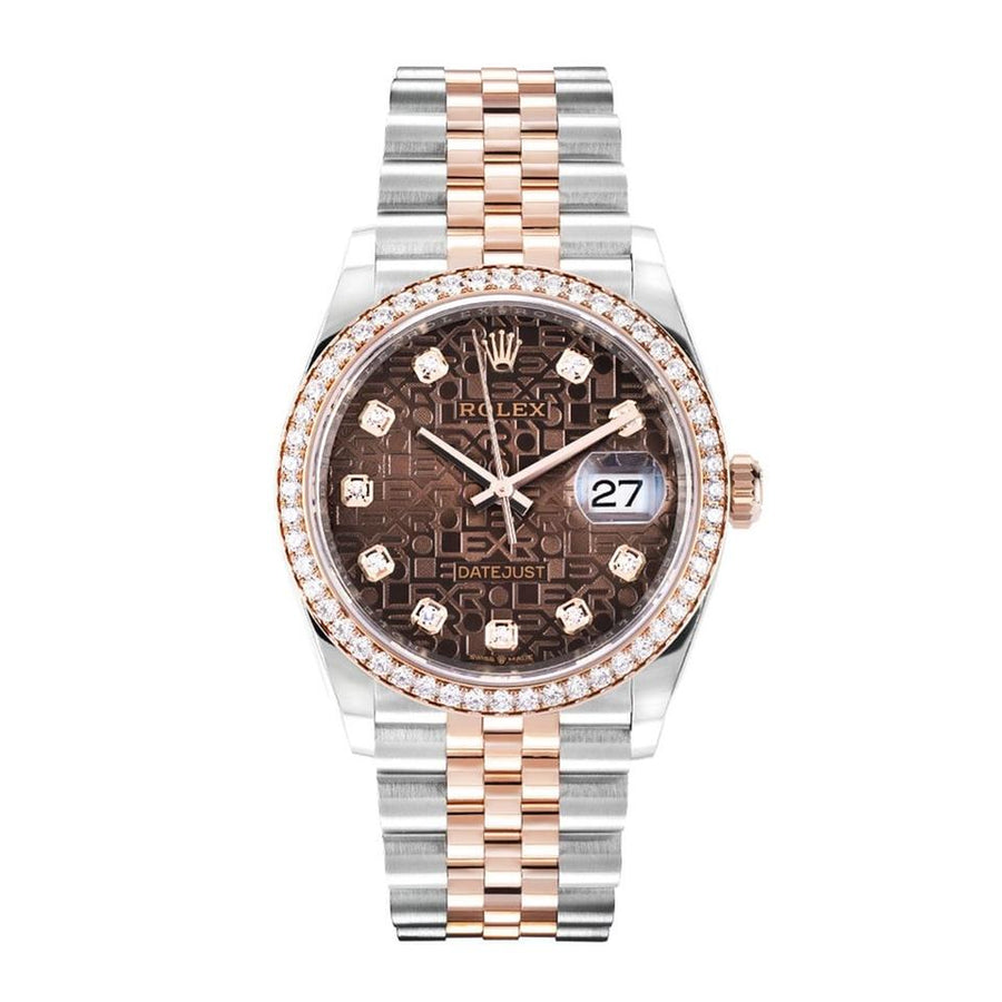Rolex | Datejust | 126281RBR | Steel | 36 mm | Gold/Steel | Brown | Automatic