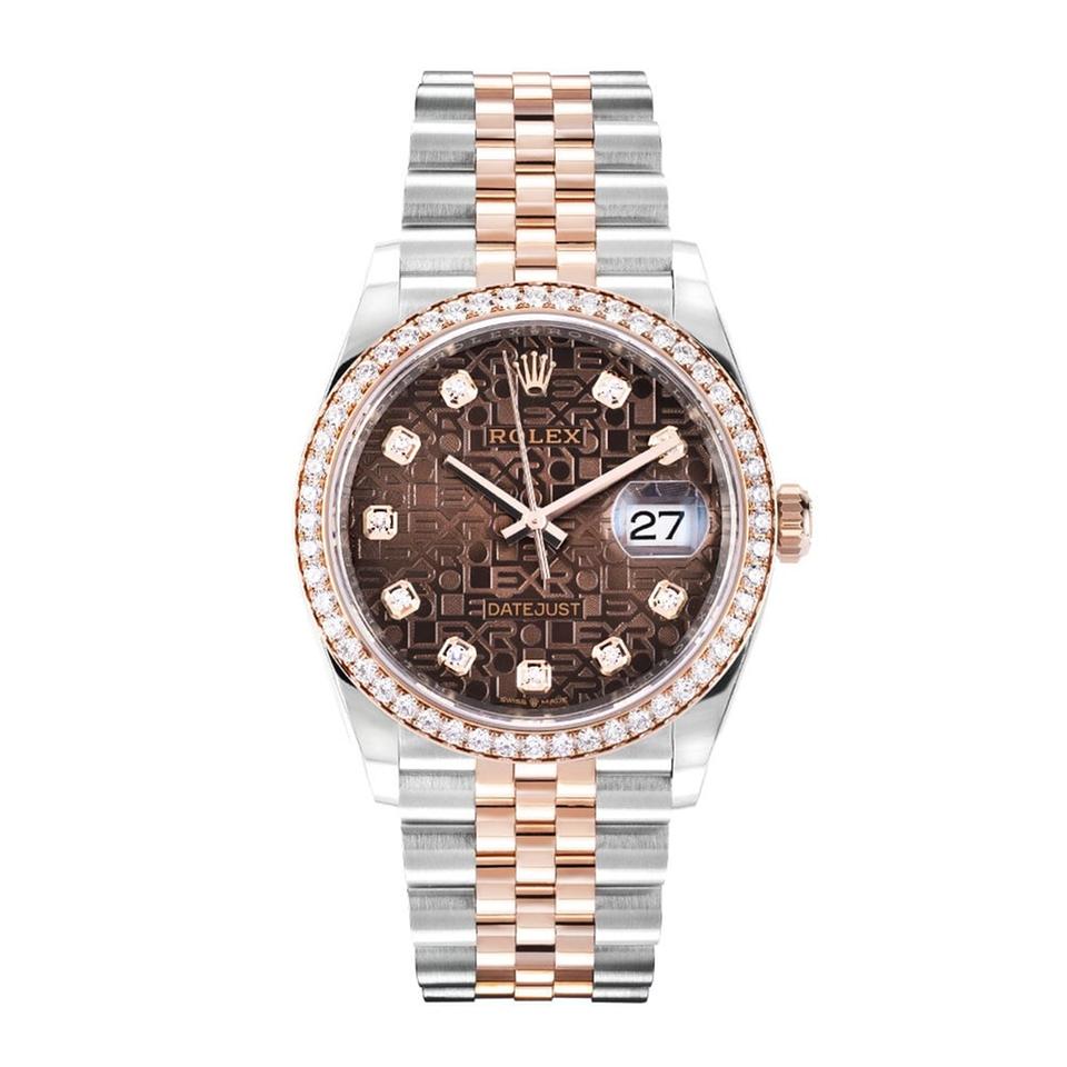 Rolex | Datejust | 126281RBR | Steel | 36 mm | Gold/Steel | Brown | Automatic